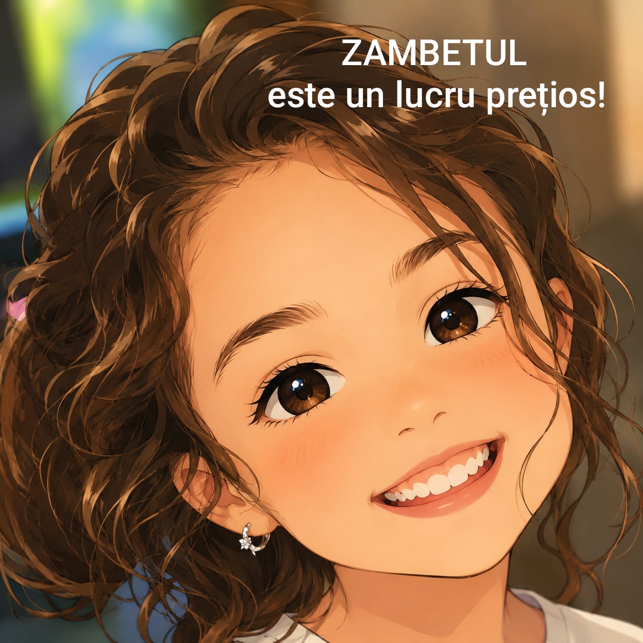 Zâmbetul este un lucru prețios